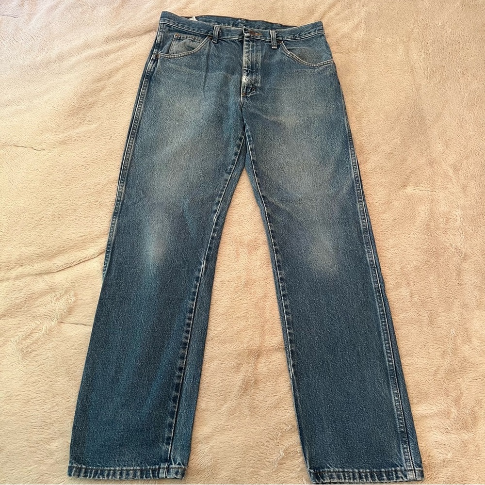 Rustler Men's Straight Jeans - Blue